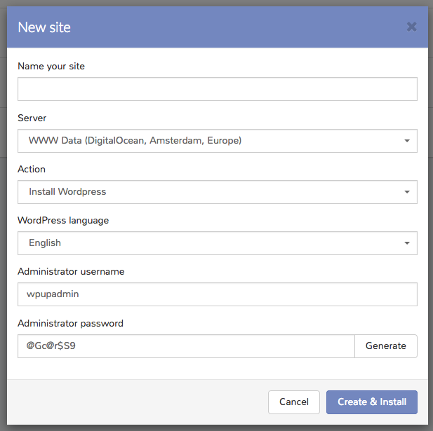 new-site-admin-username-password